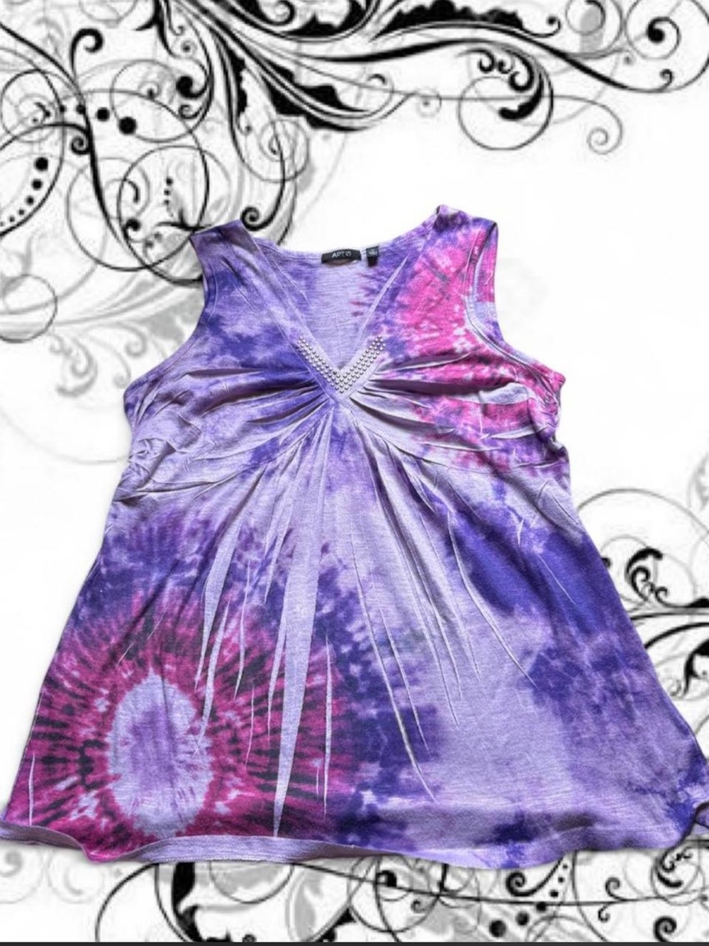 Y2K 2000s Apt. 9 Fairy Tie Dye Babydoll Top